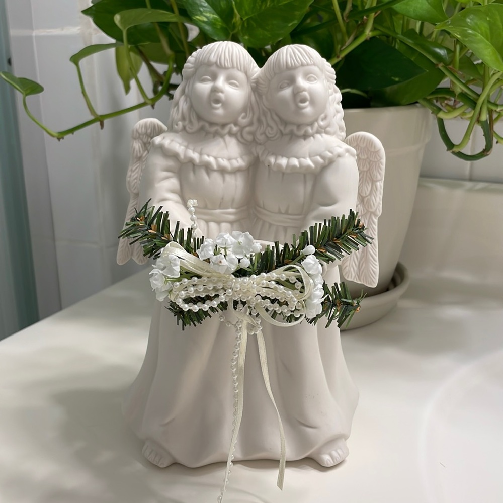 Vintage Growth 1997 Singing Angels Cherubs 9” Taper Cand…